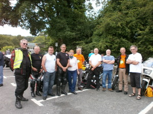 At Devils Bridge in the sunshine - Ride out 20/7/13