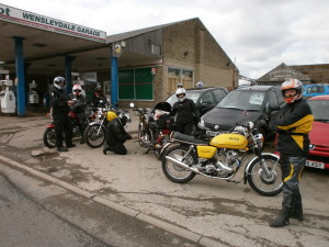 8 bikes joined the run through the Dales to Masham, 131 miles covered in the day.