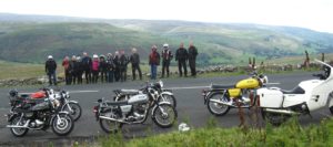 Norton's on display at Buttertubs Pass (The highest road in the Yorkshire Dales).